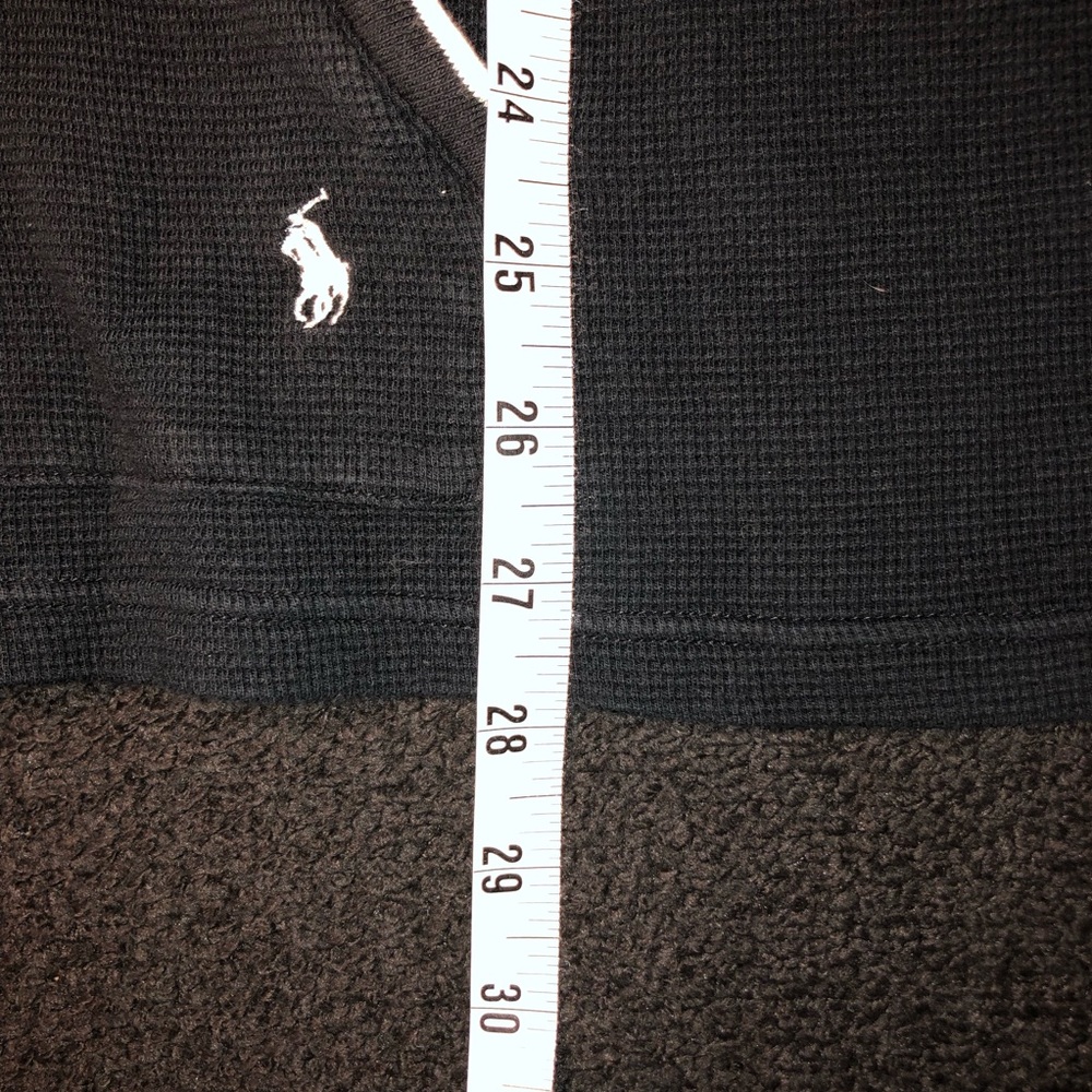 Polo Ralph Lauren. Sleepwear Hoodie. Waffle Knit. Size 2XL. Dark Navy Blue Color - Picture 9 of 14